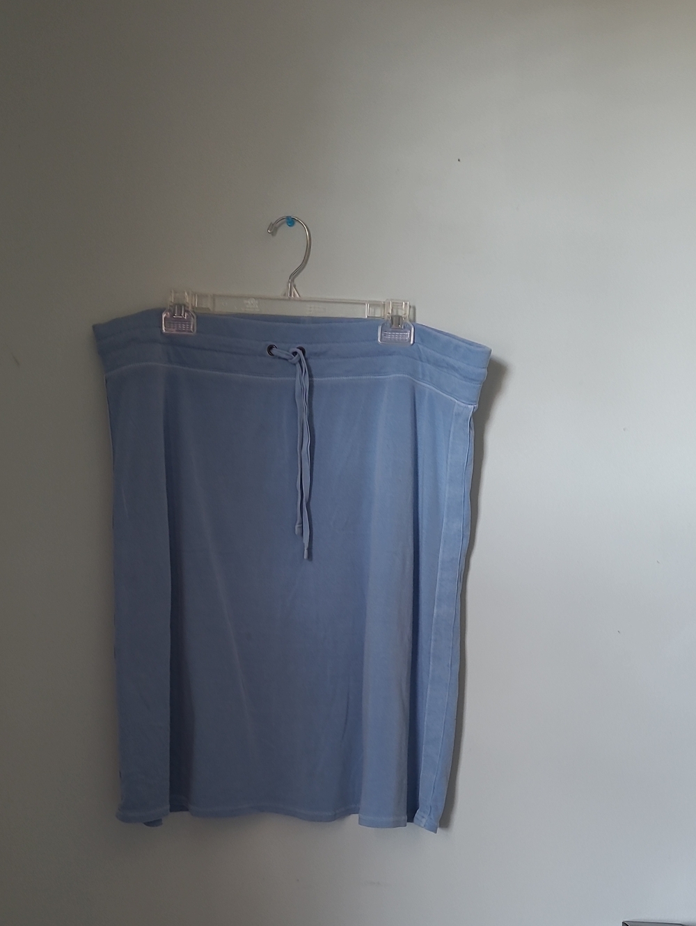 J. Crew Light Blue Midi Drawstring Skirt